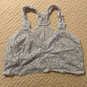 Torrid Size 2 Lavender Lace Unlined Racerback Bralette